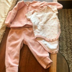 3 piece fleece set